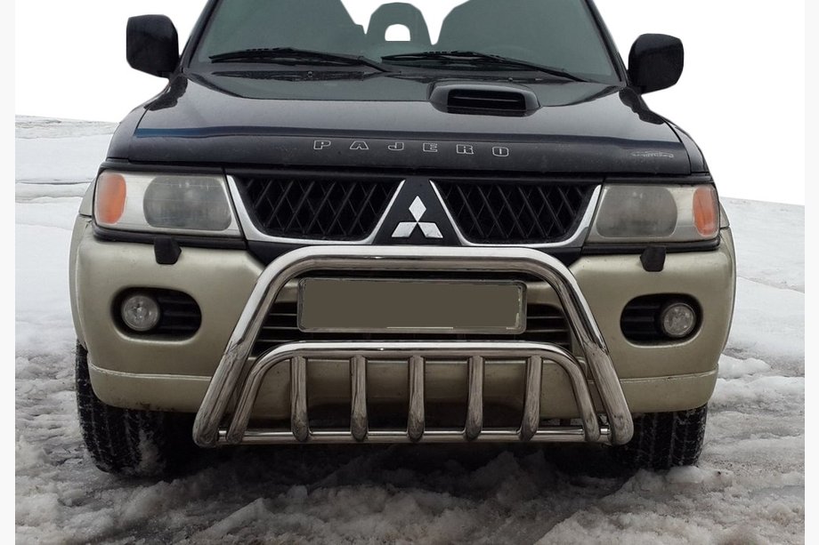 Mitsubishi Pajero Sport 1996–2007 Bullbar WT002 (RVS) Image