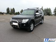 Mitsubishi Pajero Wagon III 1999–2006 Bullbar QT006 (RVS) foto 2