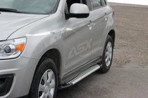 Mitsubishi ASX 2010–2023 Zijsteps Allmond Grey (2 stuks, aluminium) foto 1