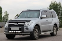 Mitsubishi Pajero Wagon IV 2006–2021 RVS voorbumperbescherming ST015 foto 3