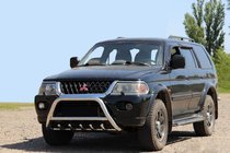 Mitsubishi Pajero Sport 1996–2007 Bullbar WT003 (RVS) foto 1