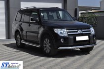 Mitsubishi Pajero Wagon IV 2006–2021 Frontbescherming ST008 (RVS) foto 4