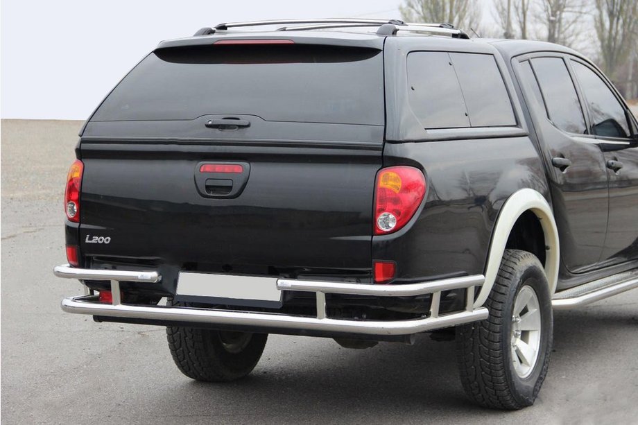Mitsubishi L200 2006–2015 Achterbeschermbeugel AK0022 (RVS) Image