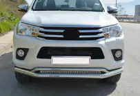 Toyota Hilux 2015– Dubbele voorbumperbeugel Vegas (2015-2020, RVS) foto 1