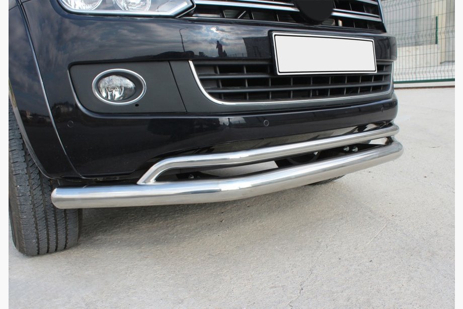 Volkswagen Amarok 2010–2022 Dubbele voorbeugel Vegas 2010-2016 (RVS) Image