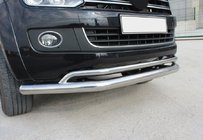 Volkswagen Amarok 2010–2022 Dubbele voorbeugel Vegas 2010-2016 (RVS) foto 1