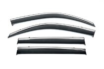 BMW X6 G06 2019–2027 Windschermen met chromen sierlijst Niken Luxury (4 stuks) foto 2