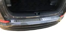 Hyundai Tucson TL 2016–2021 OmsaLine achterbumperbeschermer 2016-2018 (RVS) foto 1