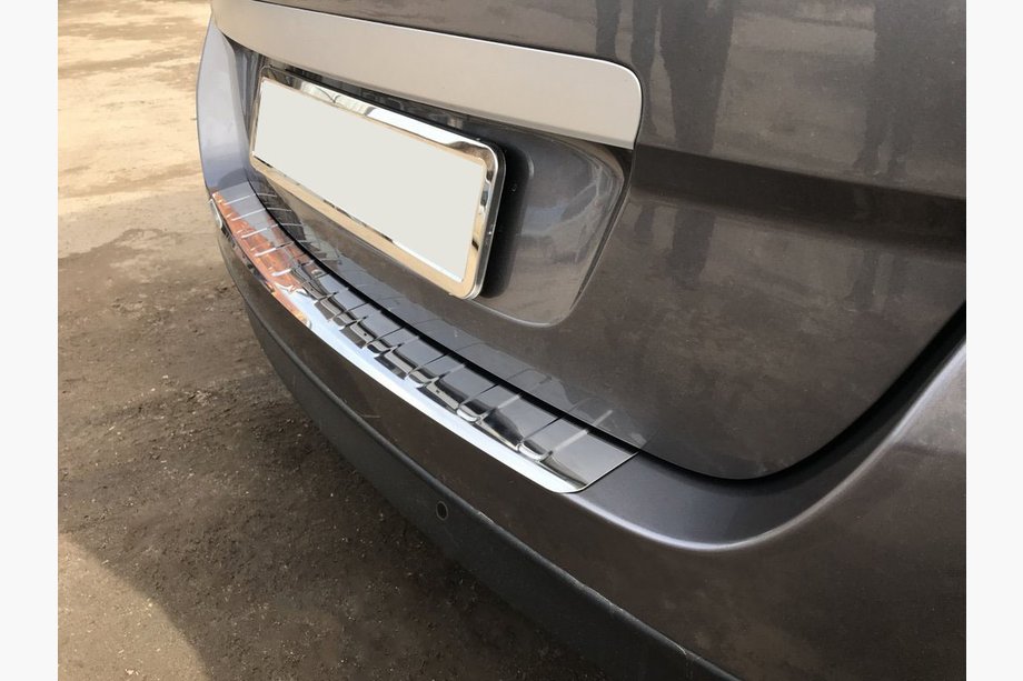 Renault Scenic/Grand 2009–2016 Carmos achterbumperbeschermer (Grand, RVS) Image