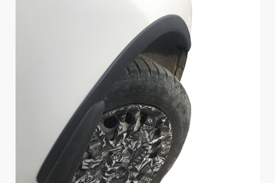 Fiat Doblo I 2005–2010 Wielkastverbreders (set van 4, zwart) Foto 1