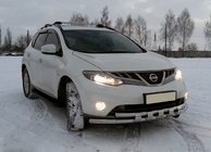 Nissan Murano 2008–2014 Voorbeschermbeugel ST015 (RVS) foto 1