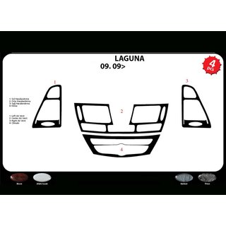 Dashboard sierlijsten (Meric, Turkije) Renault Laguna 2007–2015 foto 3