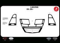 Renault Laguna 2007–2015 Dashboard sierlijsten (Meric, Turkije) Aluminium foto 3