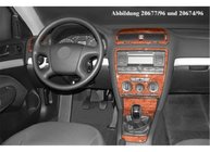 Skoda Octavia II A5 2006–2010 Dashboard sierlijsten Houtlook foto 4