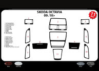 Skoda Octavia II A5 2010–2013 Dashboard sierlijsten (Meric, Turkije) foto 5
