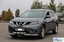 Nissan X-trail T32/Rogue 2014–2021 Voorbumperbescherming ST009-15 (RVS) foto 2
