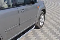 Nissan X-trail T30 2002–2007 Fullmond side steps (set van 2, aluminium) foto 3