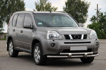 Nissan X-trail T31 2007–2014 Frontbeschermbeugel ST015/2 (RVS) foto 1
