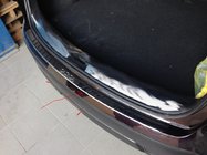 Nissan Qashqai 2007–2010 Achterbumperbeschermer met rubberen inzetstukken (RVS) foto 2