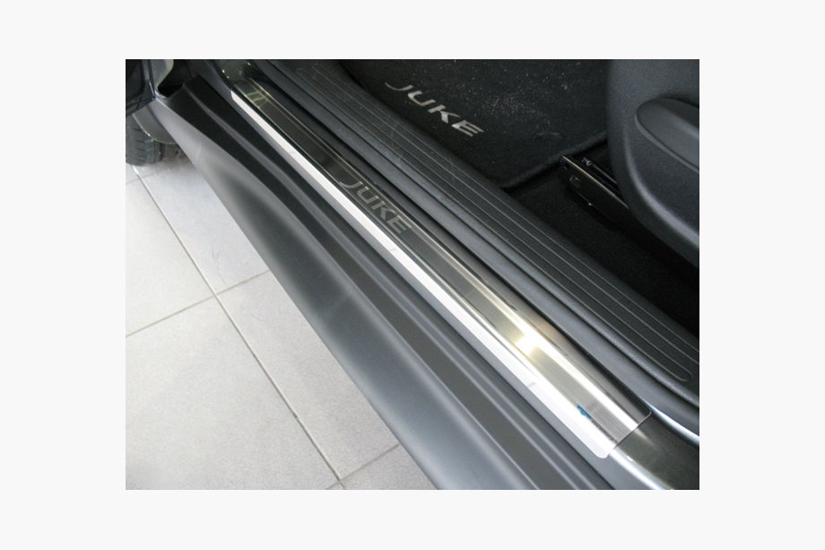 Nissan Juke 2010–2019 Nataniko RVS dorpellijsten (set van 4) Standaard - Lohmann tape, 0,5 mm Image