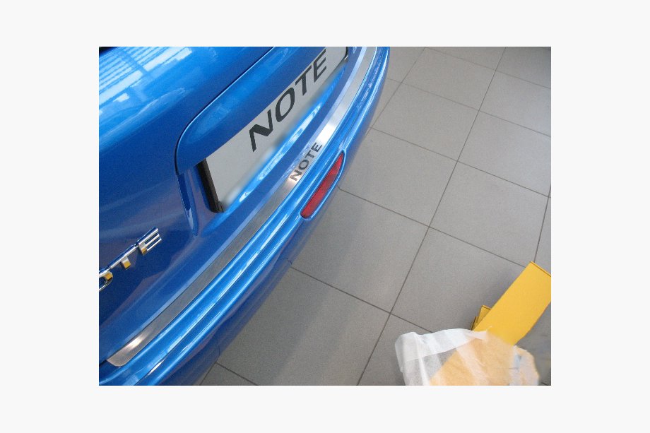 Nissan Note 2004–2012 RVS achterbumperbeschermplaat Nataniko (2005-2007) Image