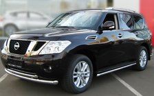 Nissan Pathfinder R51 2005–2014 Dubbele RVS frontbescherming foto 1