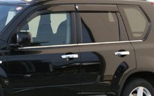 Nissan X-trail T31 2007–2014 Buitenste raamomlijsting (RVS) foto 1