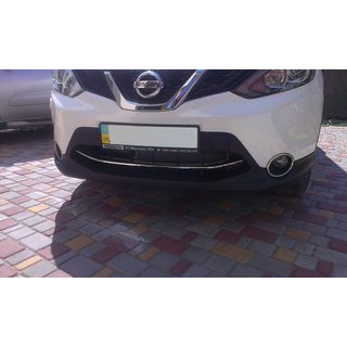 RVS beschermlijst voor voorbumper (2014-2017) Nissan Qashqai 2014–2021 foto 2