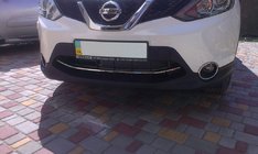 Nissan Qashqai 2014–2021 RVS beschermlijst voor voorbumper (2014-2017) foto 2