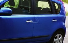 Nissan Note 2004–2012 Deurgreep covers (set 4 stuks, RVS) foto 1