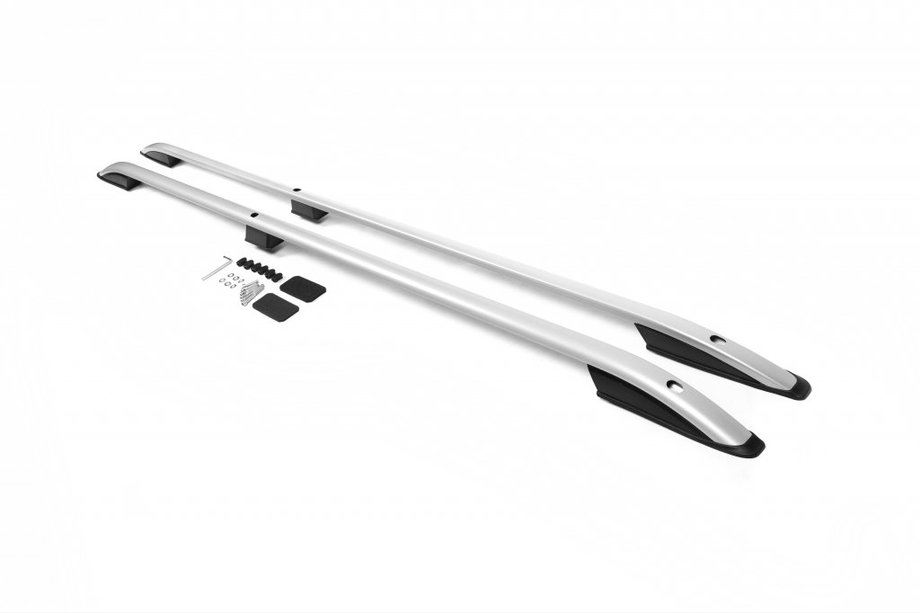 Ford Custom 2013–2022 Dakrails Skyport (2 stuks, matgrijs) Image