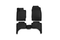 Mitsubishi L200 2015–2024 3D rubberen automatten voor interieur (4 stuks, Novline) Budget uitvoering foto 1