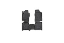 Nissan Navara 2006–2015 (2005↗) Rubberen automatten interieur (4 stuks, Novline) automaat foto 1