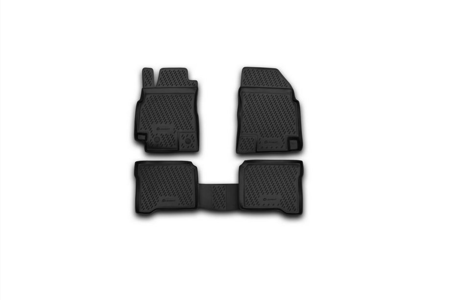 Nissan Primera P12 2002–2007 Rubberen vloermattenset voor interieur (4 stuks, Novline) Image