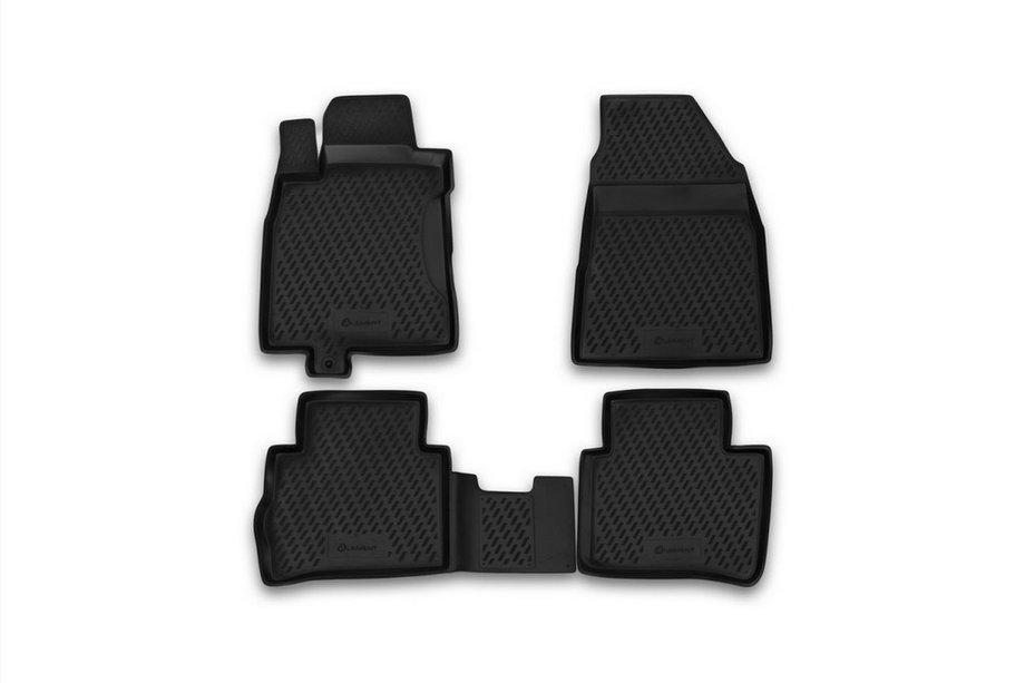 Nissan Tiida 2004–2011 Rubberen vloermatten voor het interieur (4 stuks, Novline) Variant 2 Image