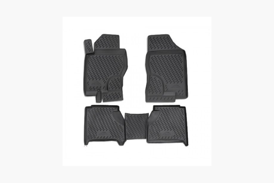 Nissan Pathfinder R51 2005–2014 (2010-2014) Rubber vloermattenset voor interieur (4-delig, Novline) Image