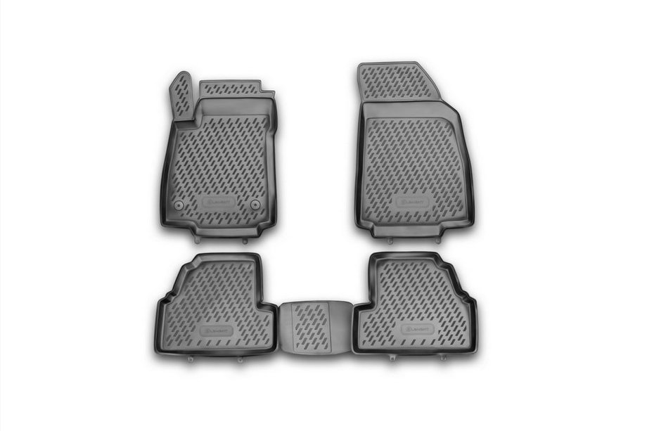 Opel Mokka 2012–2021 Rubberen vloermattenset voor interieur (4 stuks, Novline) Foto 1