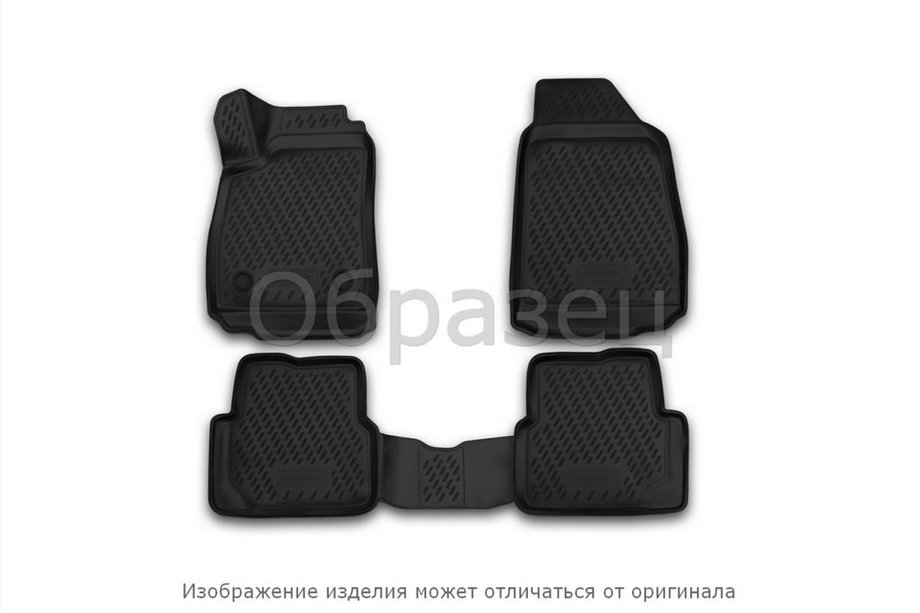 Peugeot 208 2012–2019 Rubberen vloermattenset voor interieur (4 stuks, Novline) Image