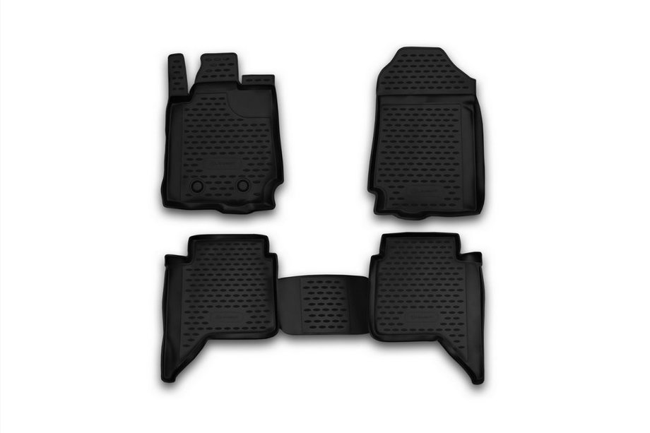Ford Ranger 2011–2022 Rubberen vloermatten voor het interieur (4 stuks, Novline) 4D Image