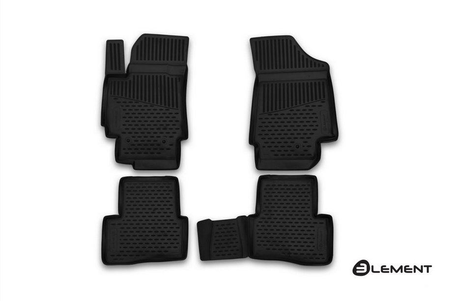 Hyundai Creta 2014–2020 Rubberen vloermattenset voor interieur (4 stuks, Novline) Image