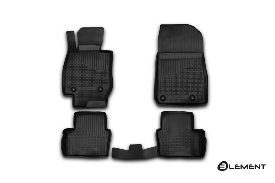 Mazda CX-3 2015– Rubberen vloermatten voor interieur (4 stuks, Novline) automaat Image