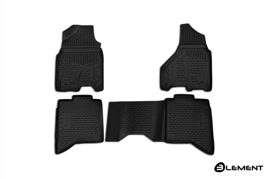 Dodge RAM (DT) 2018– 3D rubberen automatten voor interieur (4 stuks, Novline) Image