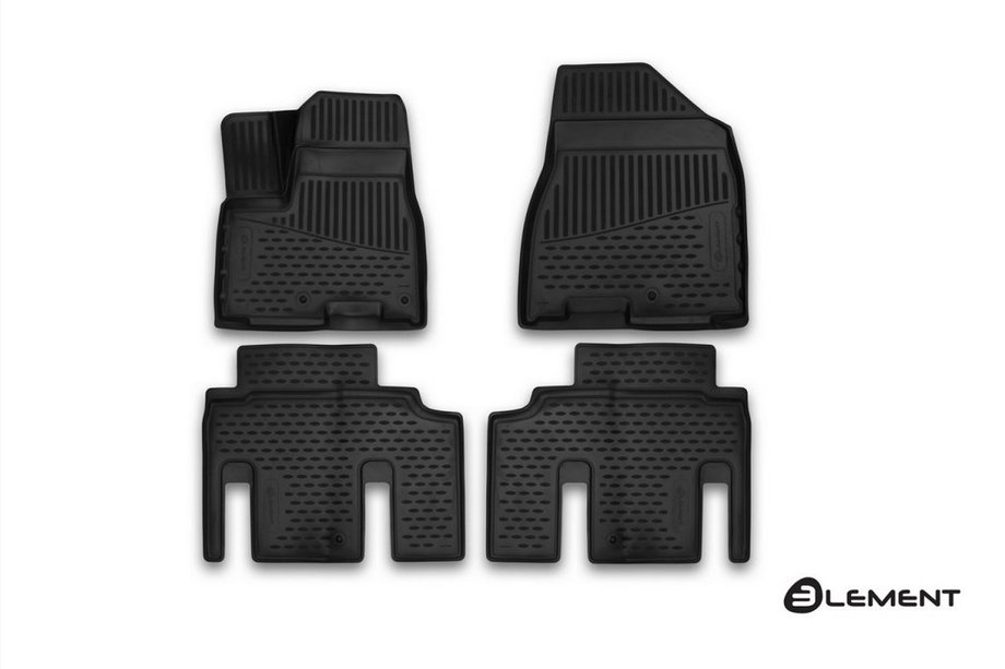 Kia Carnival 2002–2013 (2015↗︎) 3D rubberen automatten voor het interieur (4 stuks, Novline) VAN (voor de Kazachstan-markt) Foto 1