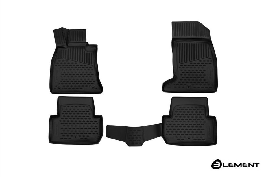 Kia Stinger 2017–2023 3D rubberen automatten voor interieur (4 stuks, Novline) SD Image