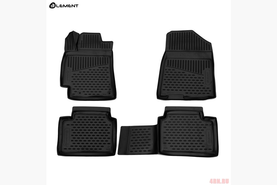 Kia Cerato 3 2013–2018 (2018↗) 3D rubberen mattenset voor het interieur (4 st., Novline) Foto 1