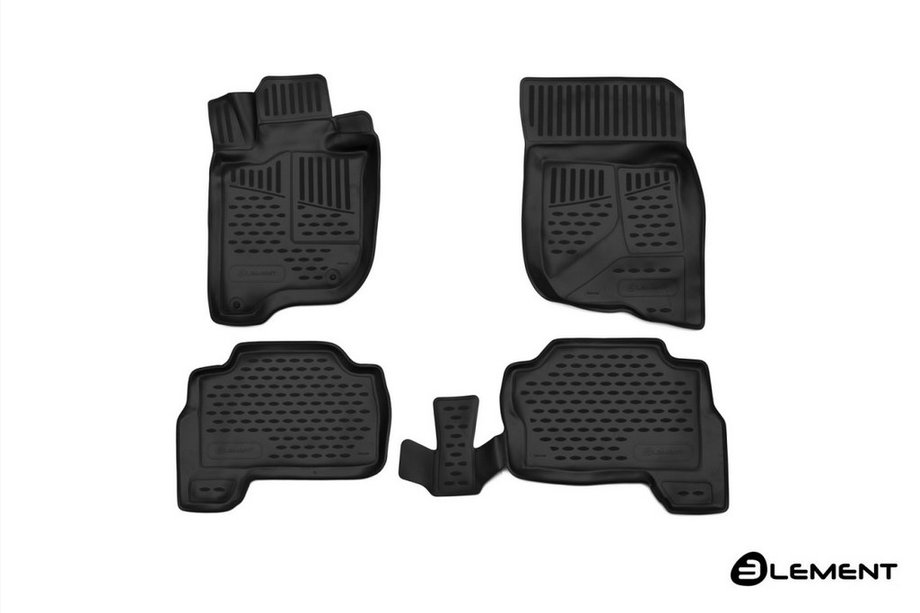 Mitsubishi Pajero Sport 2015– 3D rubberen automatten voor interieur (4 stuks, Novline) Foto 1
