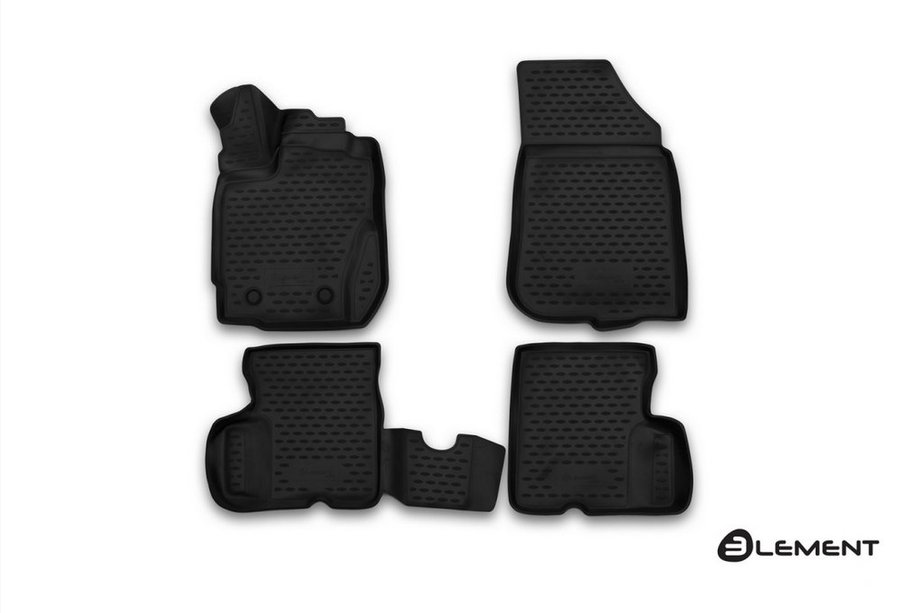 Nissan Terrano 2014– (2016↗) 3D rubberen automatten voor het interieur (4 stuks, Novline) Foto 1