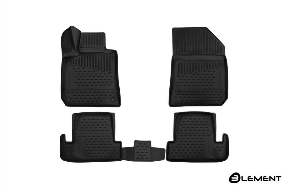 Peugeot 308 2014–2021 3D rubberen automatten voor interieur (4 stuks, Novline) Image