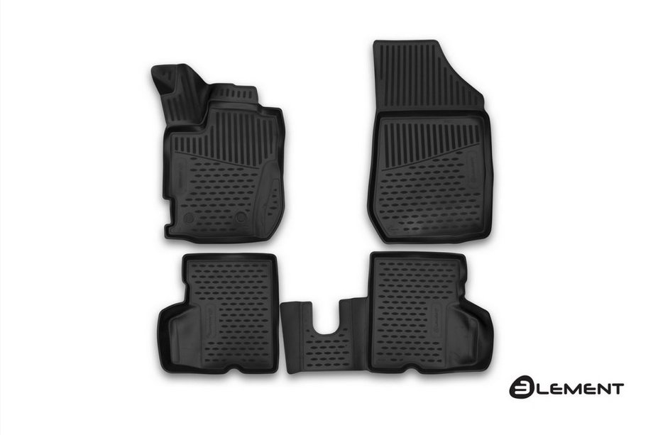 Renault Captur 2013–2019 3D rubberen automatten voor interieur (4 stuks, Novline) Image