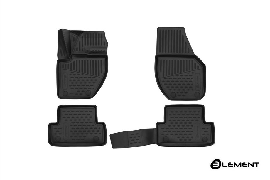 Volvo V40 2012– (2016↗) 3D rubber automatten voor interieur (set 4 stuks, Novline) HB (FL) Europa Foto 1